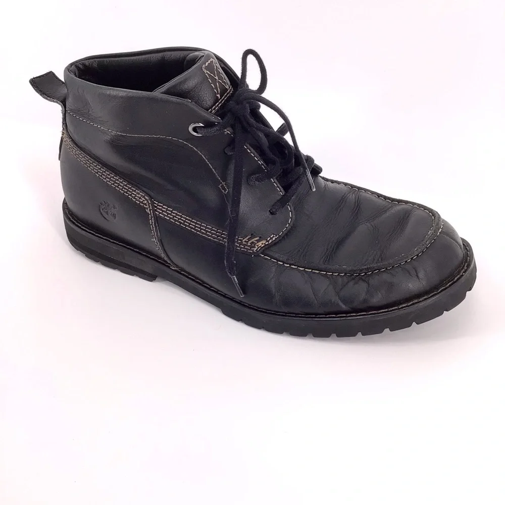 Timberland Baluster Chukka Boots Black Leather 56534 Men’s Size 9.5 M
